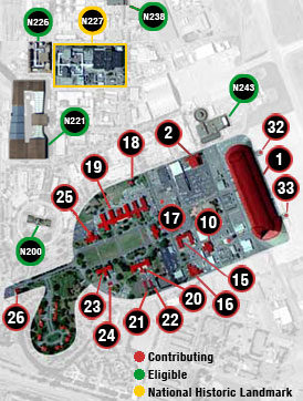 aerial view of ames campus and Shenandoah Plaza