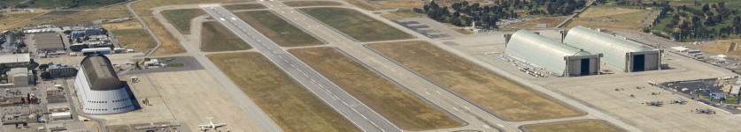 aerial photograph of Moffett Federal Airfield