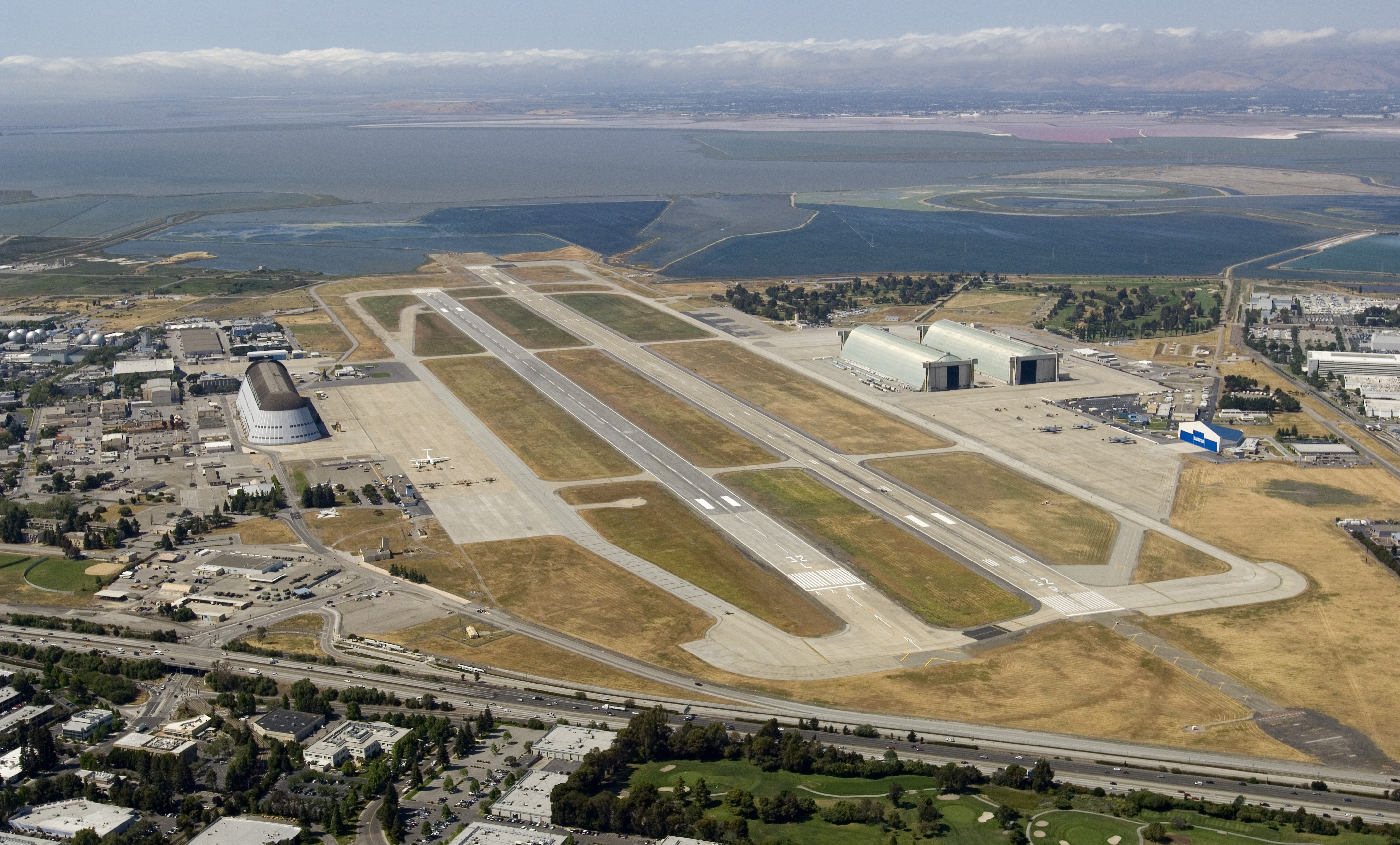 Moffett Federal Airfield aerial view