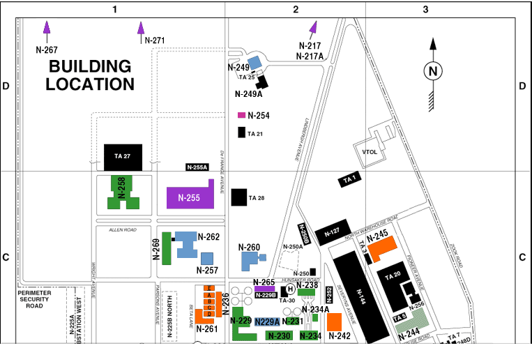 Ames Campus Map Upper Sections C and D